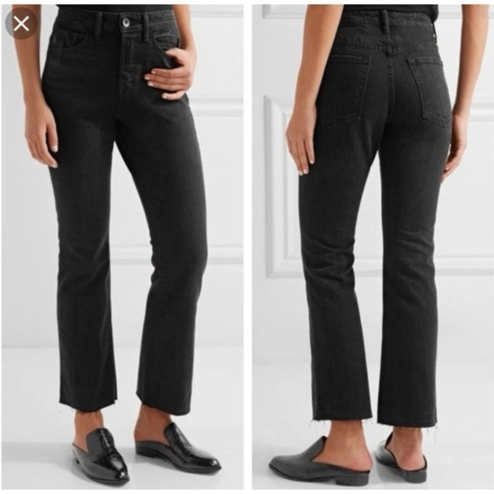 Helmut Lang High Rise Crop Slim Jeans Size 28